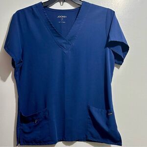 Jockey Blue Short Sleeve Tee Scrub Top (968)